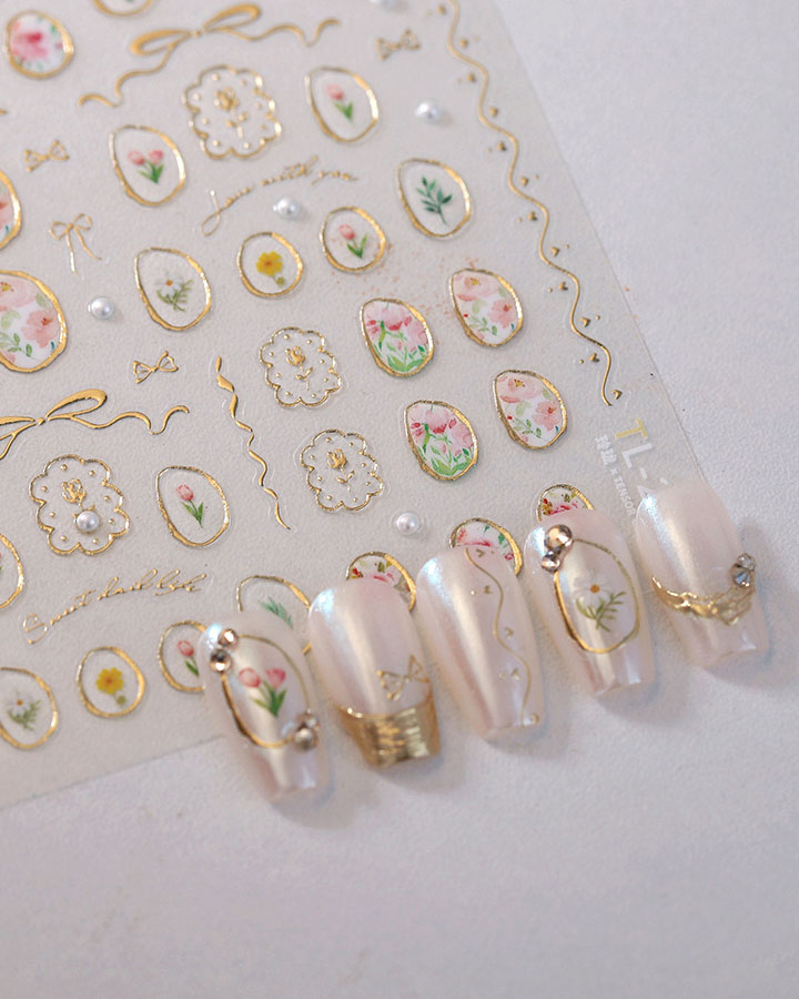 Luxury Flower Nail Art Stickers Bulk - Image 6