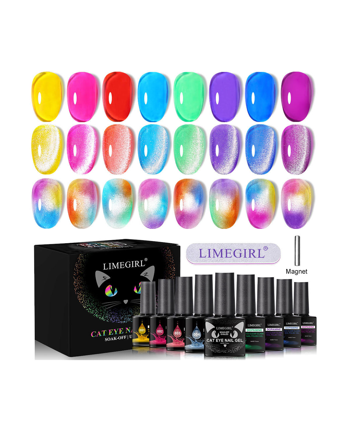 Magnetic Cat Eye Gel Polish & Soak Off Gel Polish - Image 10
