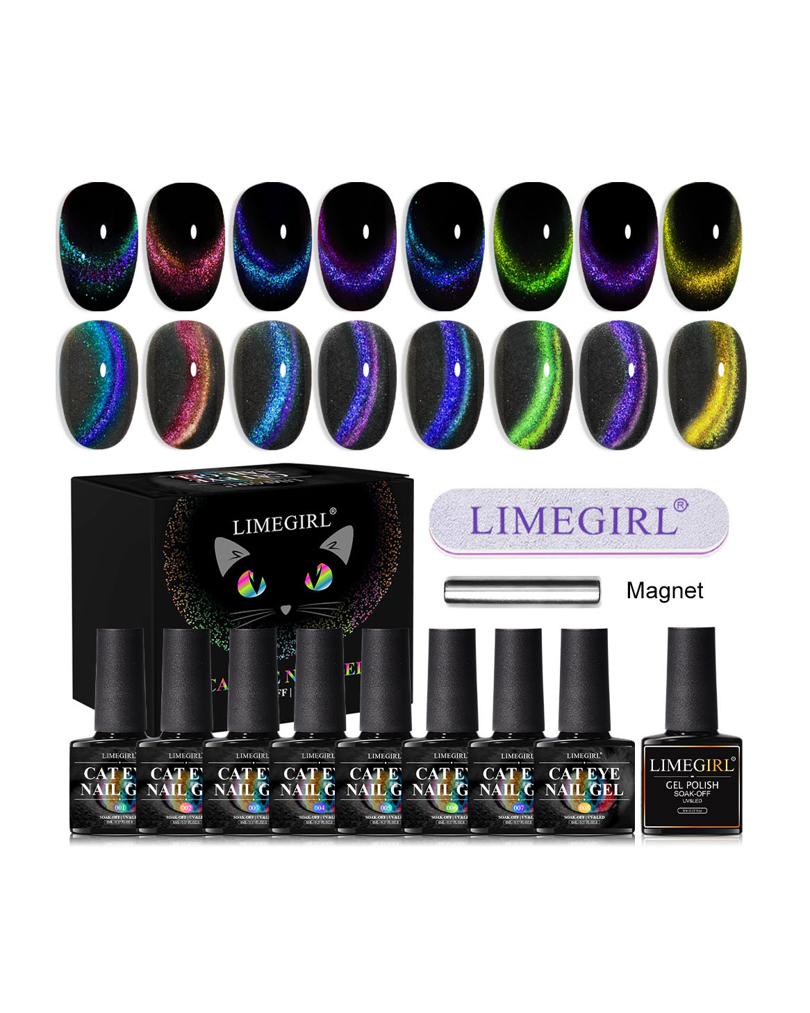 Magnetic Cat Eye Gel Polish & Soak Off Gel Polish - Image 9