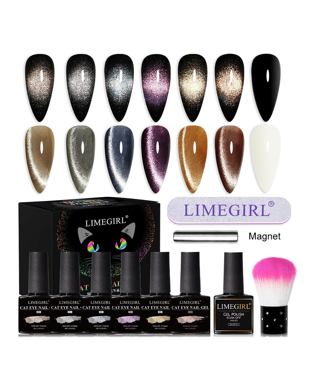 Magnetic Cat Eye Gel Polish & Soak Off Gel Polish - Image 6