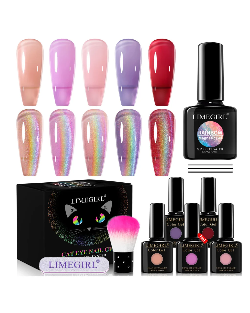 Magnetic Cat Eye Gel Polish & Soak Off Gel Polish