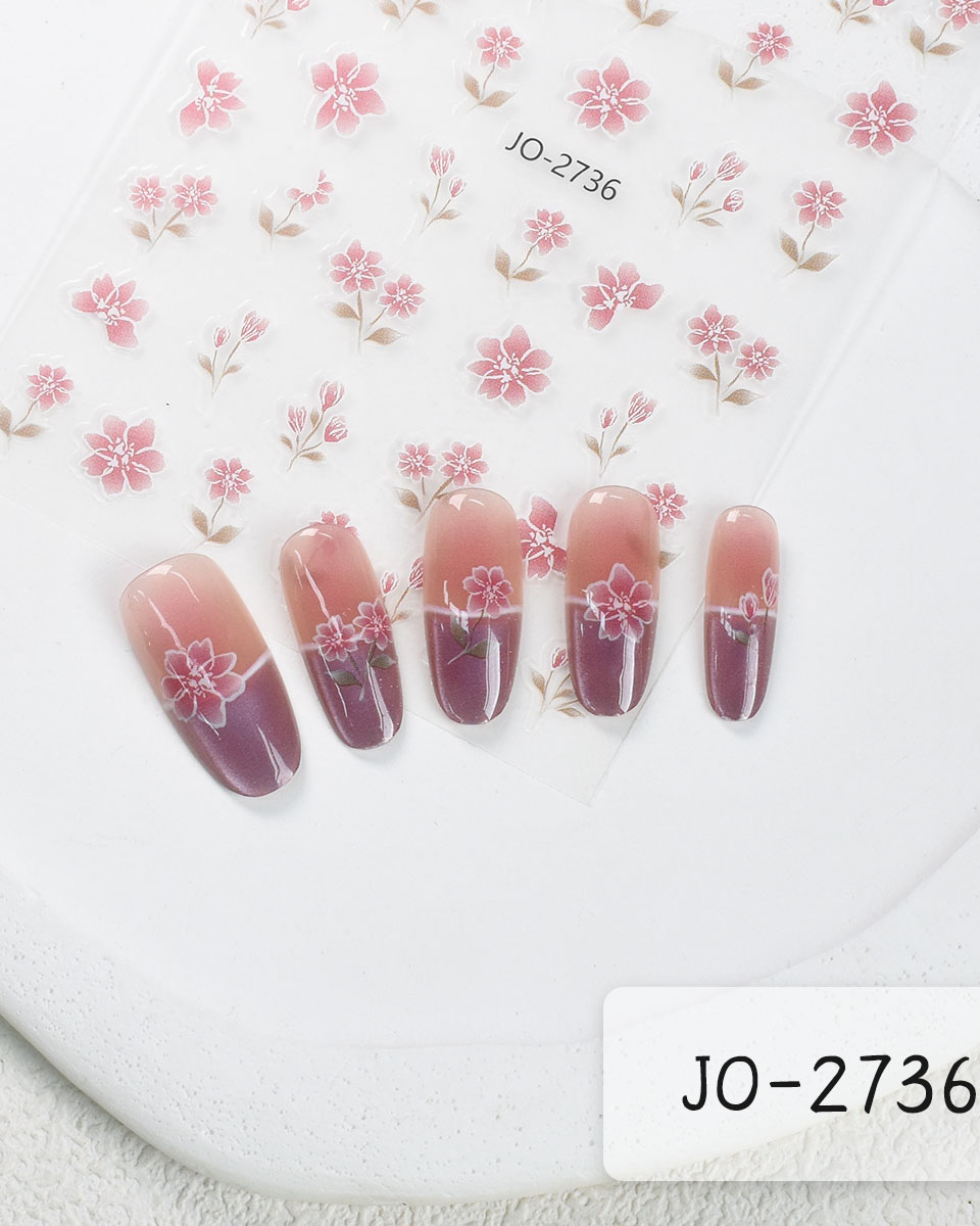Pink Butterfly Nail Stickers Wholesale - Image 8