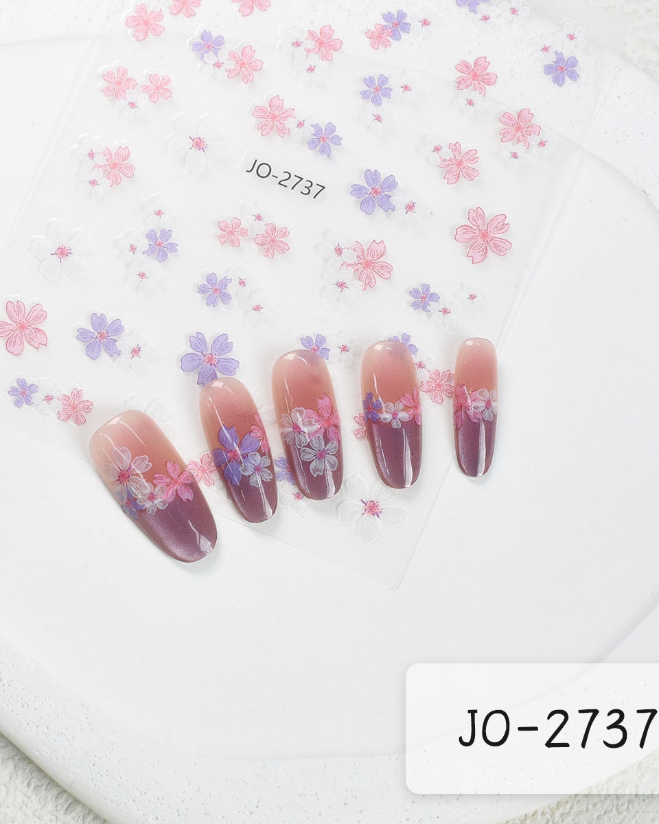 Pink Butterfly Nail Stickers Wholesale - Image 7