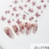 Pink Butterfly Nail Stickers Wholesale