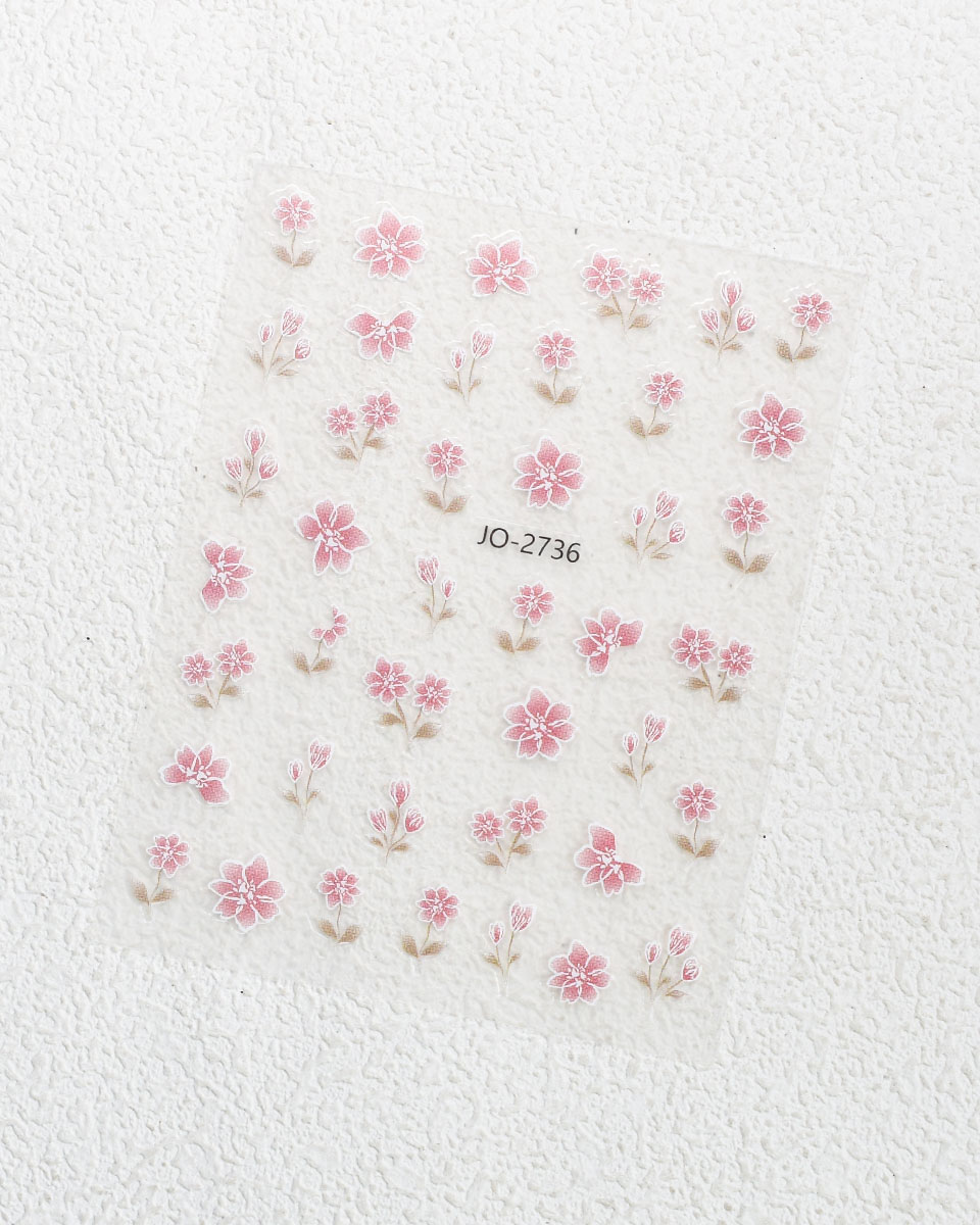 Pink Butterfly Nail Stickers Wholesale - Image 4