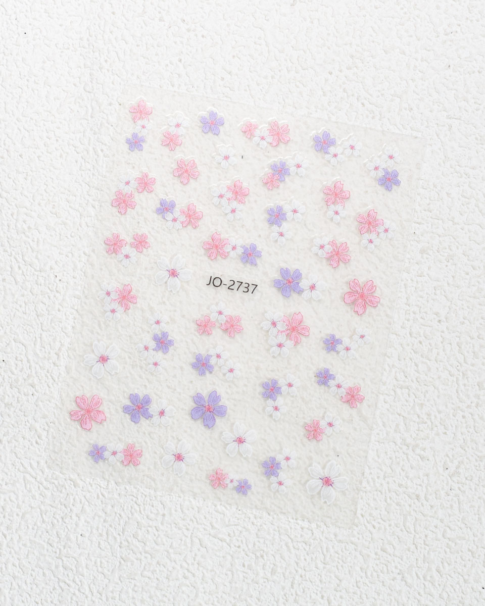 Pink Butterfly Nail Stickers Wholesale - Image 5