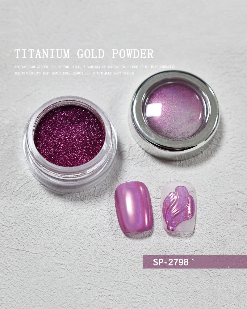 Royal Purple Glitter Dust for Nail Art - Image 9