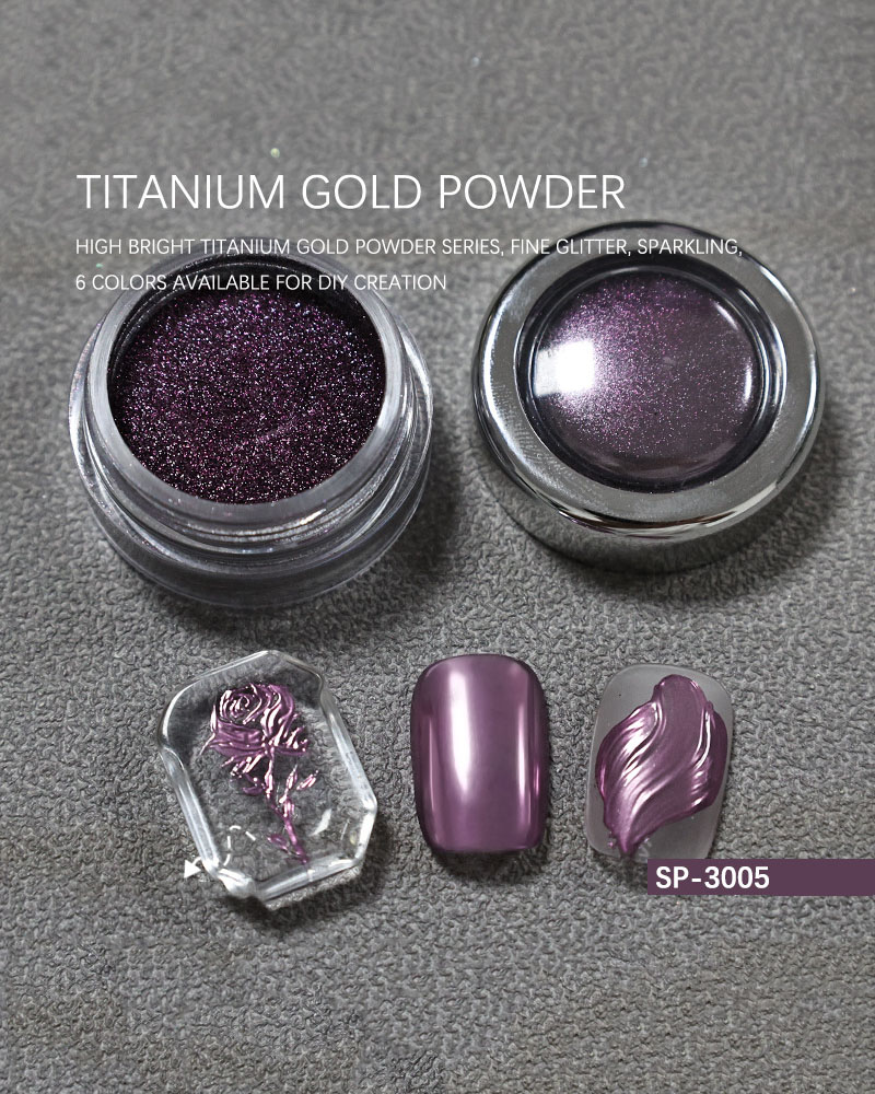 Royal Purple Glitter Dust for Nail Art - Image 7