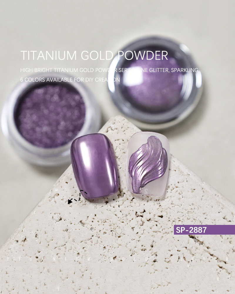 Royal Purple Glitter Dust for Nail Art - Image 5