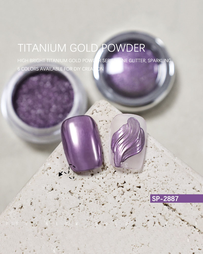Royal Purple Glitter Dust for Nail Art - Image 4