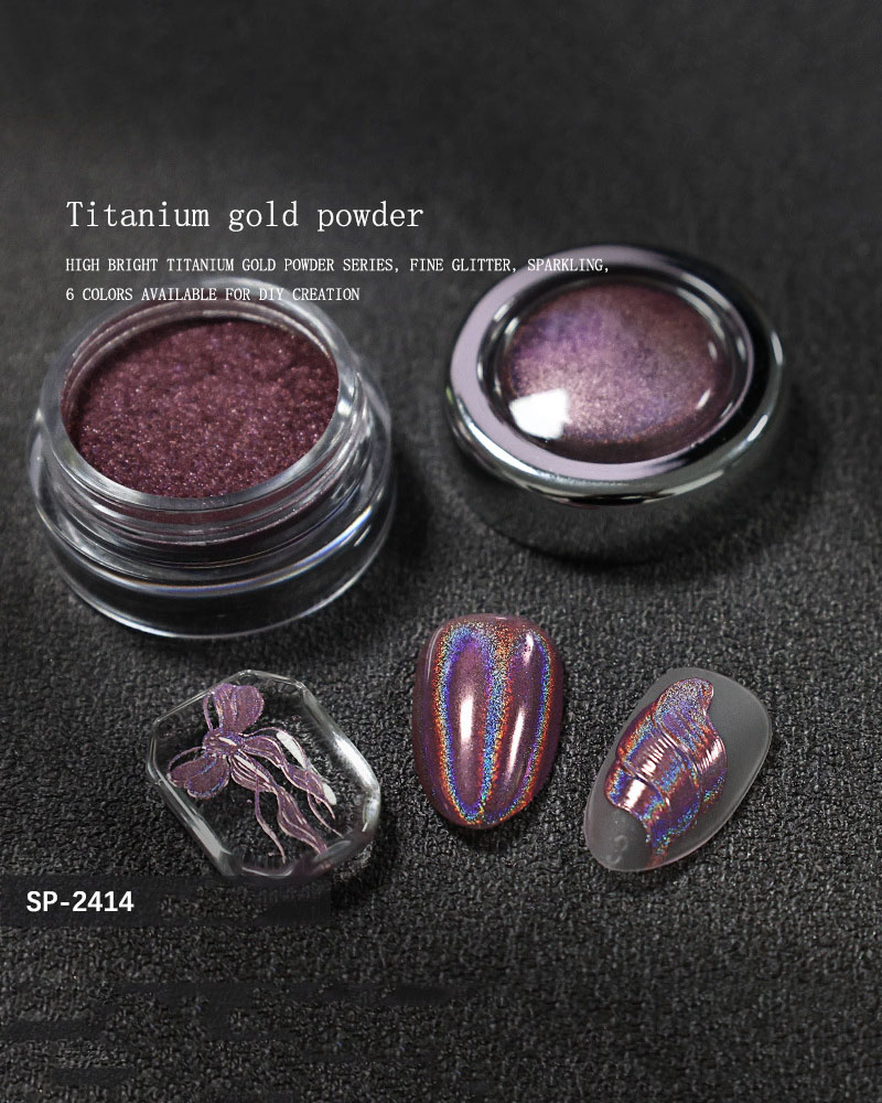Royal Purple Glitter Dust for Nail Art - Image 3