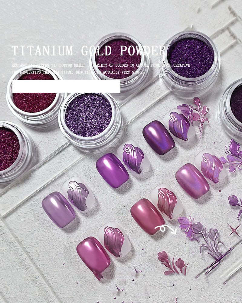 Royal Purple Glitter Dust for Nail Art - Image 15