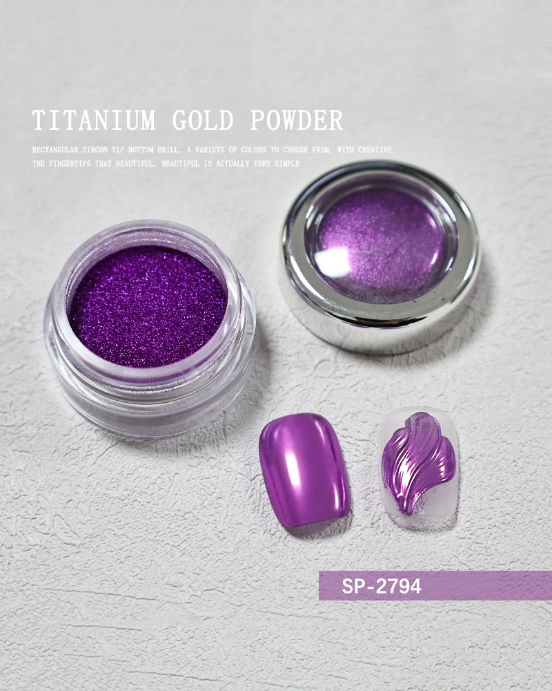 Royal Purple Glitter Dust for Nail Art - Image 13