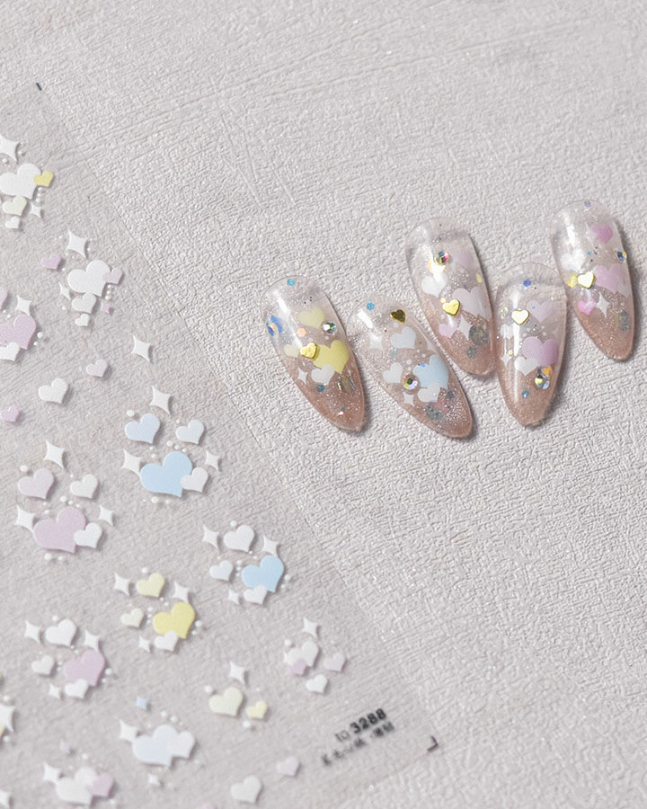 Alternative view of Cute Cartoon Cats Penguin Animal Print Nail Decals