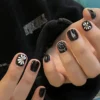 black nails for guys