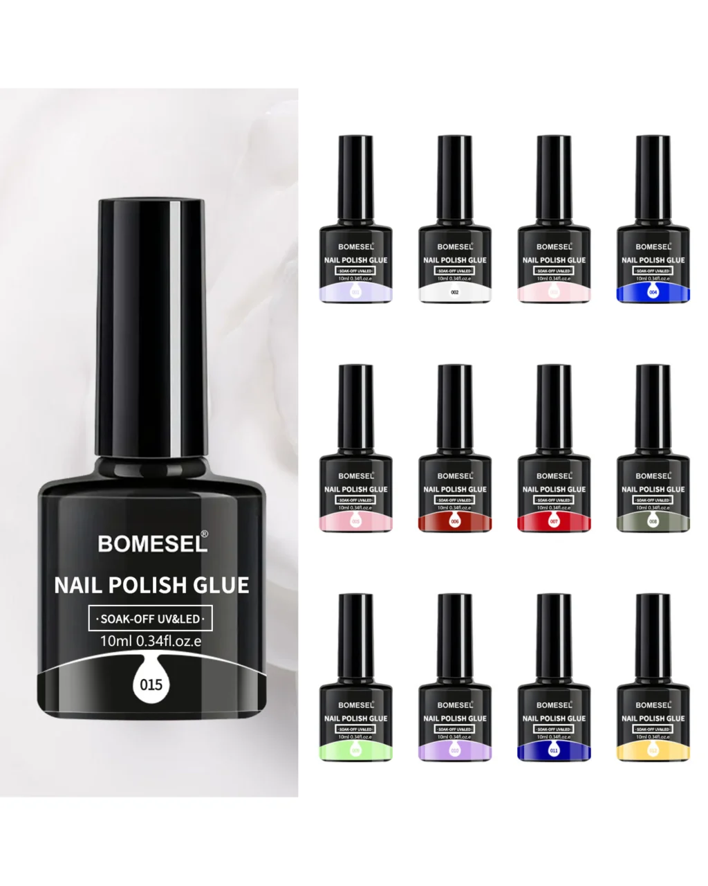 Solid Color Gel Nail Polish for UV Light
