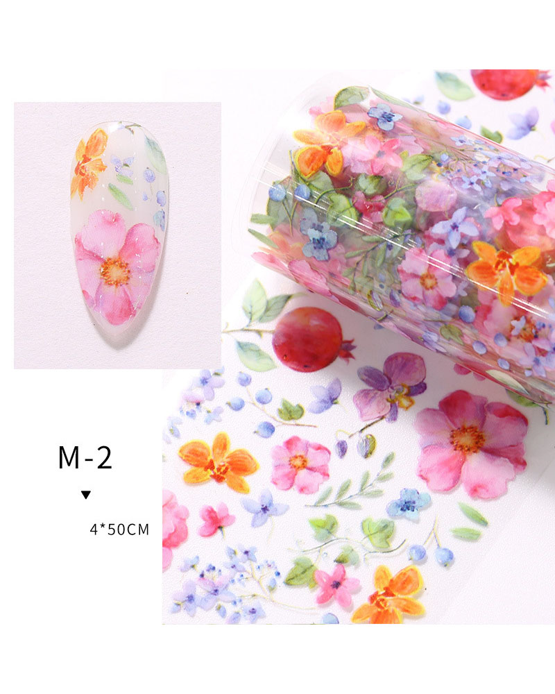 10Rolls Small Delicate Flowers Nail Transfer Decals - Image 7