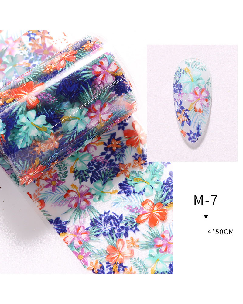 10Rolls Small Delicate Flowers Nail Transfer Decals - Image 4
