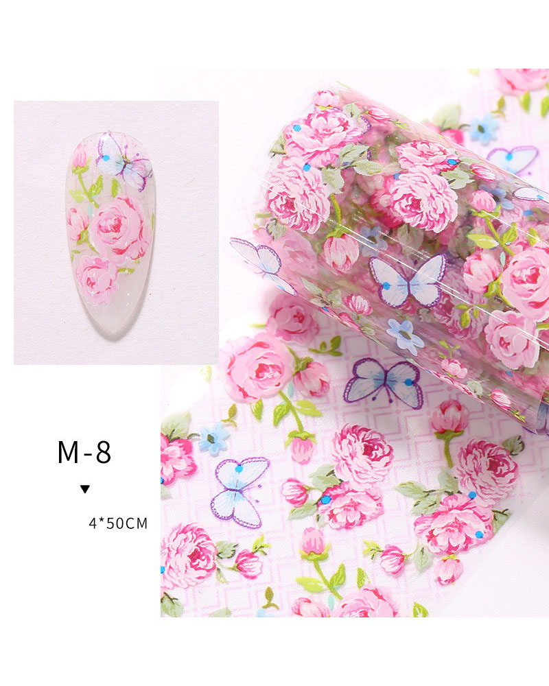 10Rolls Small Delicate Flowers Nail Transfer Decals - Image 3