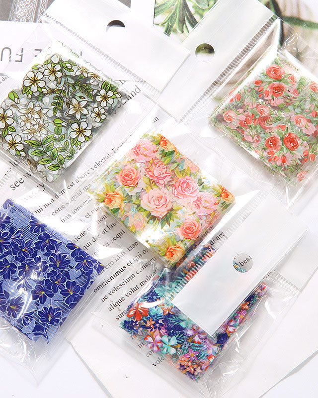 10Rolls Small Delicate Flowers Nail Transfer Decals - Image 10
