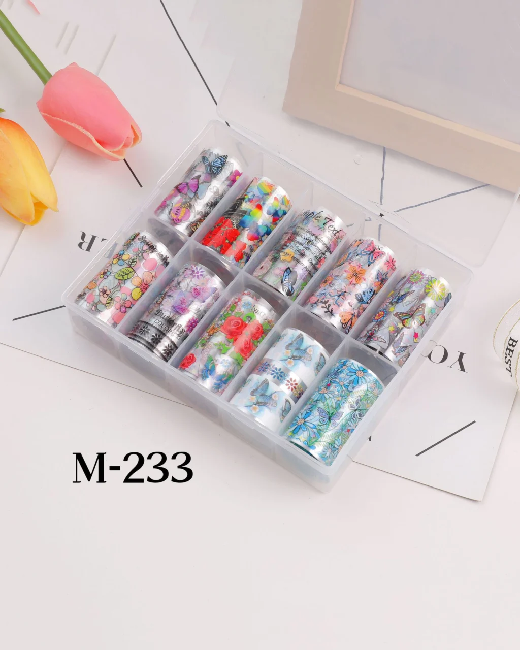 40 Types Cute Nail Transfer Foils - Image 30