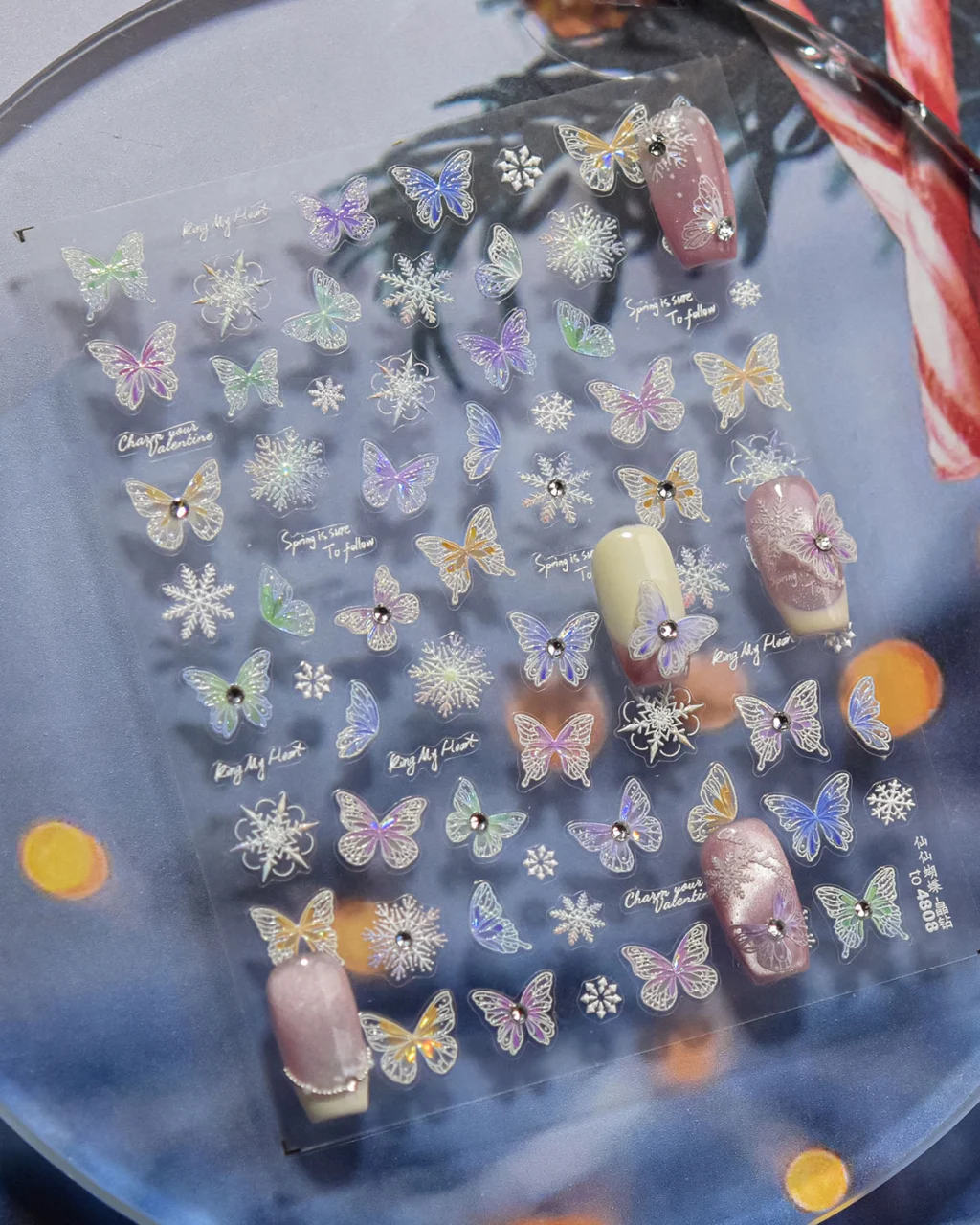 Alternative view of Glowing Butterfly Nail Stickers for Nail Art