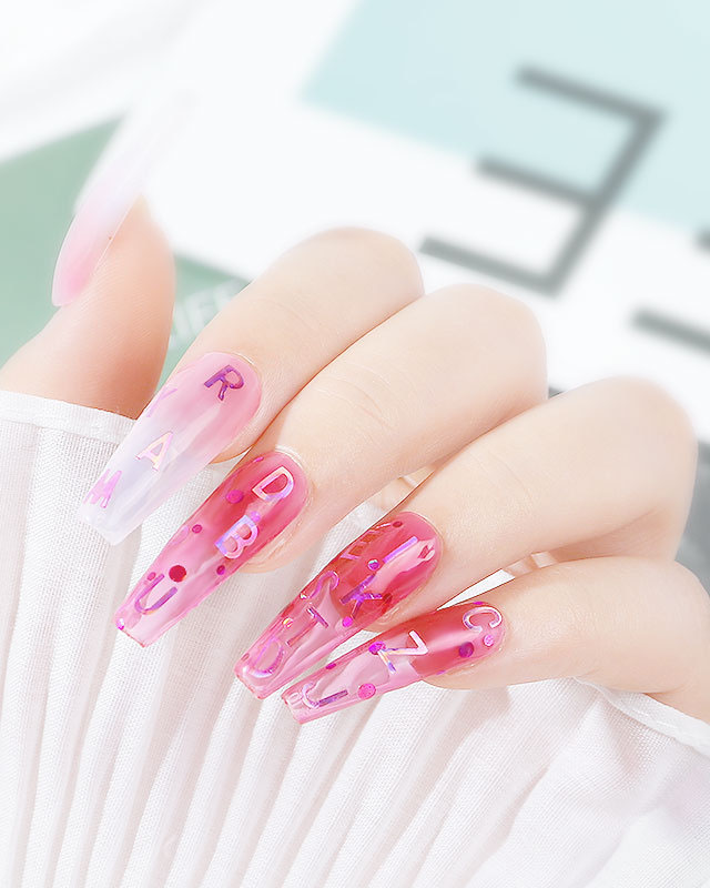 Alternative view of 12 Girds Set of Glitter Heart Sequin for Nails