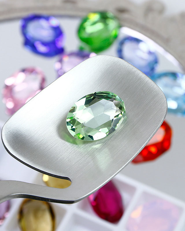 Alternative view of 10Pcs Oval K9 Point Back Rhinestone for Nail Art