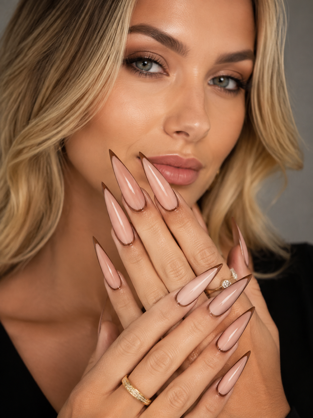 Extra Long Simple Stiletto Nails(2)