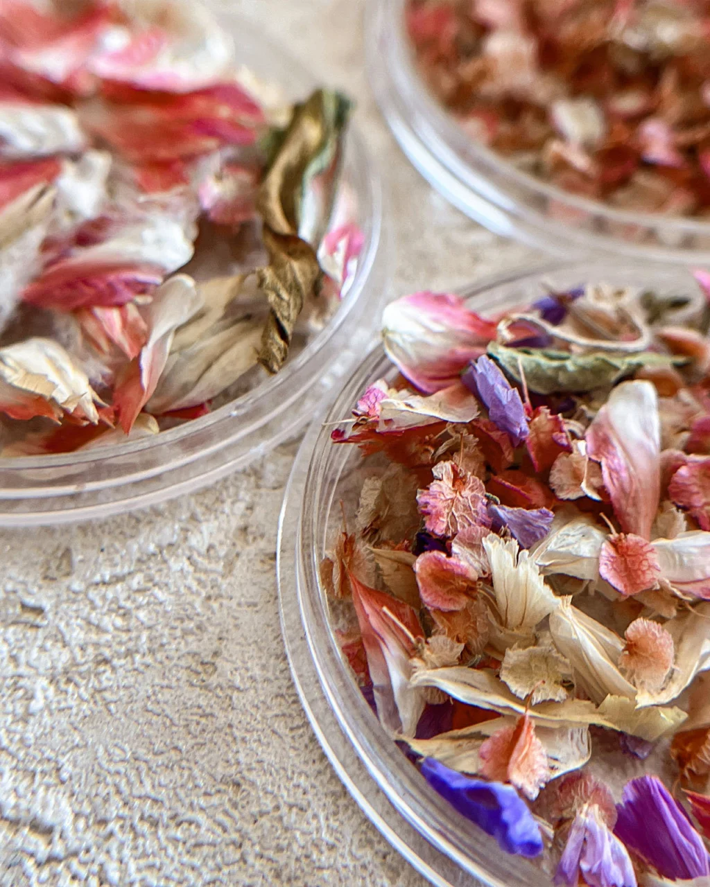 Alternative view of Oil Painting Style Pressed Flowers for Nails