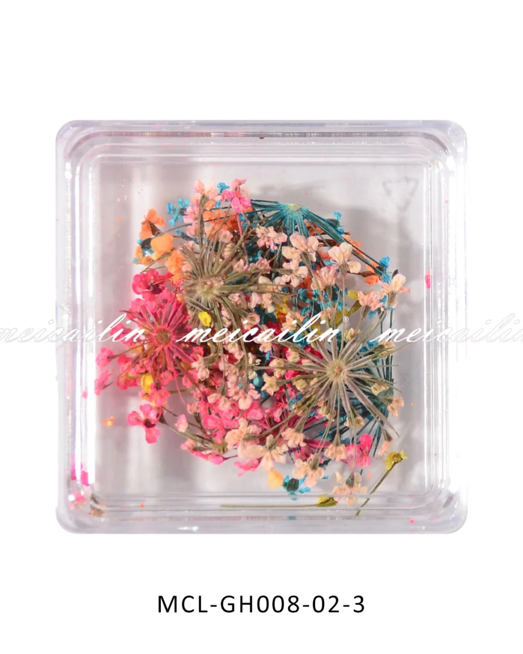 4Pcs/ Set Colorful Dried Flower Nail Decor - Image 3