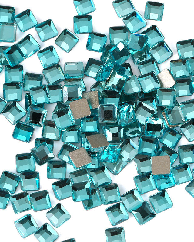 100Pcs Blue Flat Back Rhinestones Fancy Glass Rhinestones - Image 13