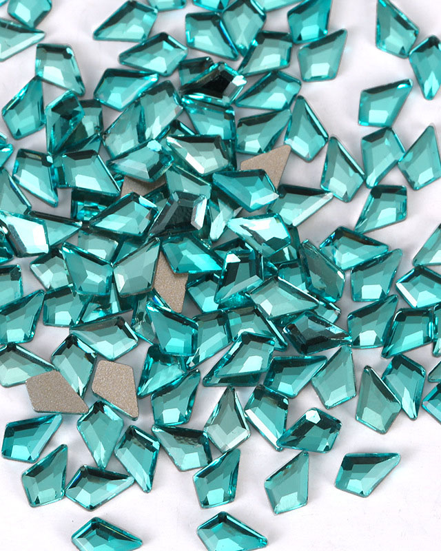 100Pcs Blue Flat Back Rhinestones Fancy Glass Rhinestones - Image 12