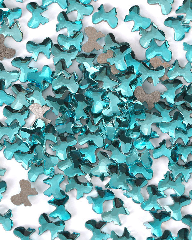 100Pcs Blue Flat Back Rhinestones Fancy Glass Rhinestones - Image 11