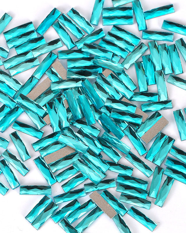 100Pcs Blue Flat Back Rhinestones Fancy Glass Rhinestones - Image 8