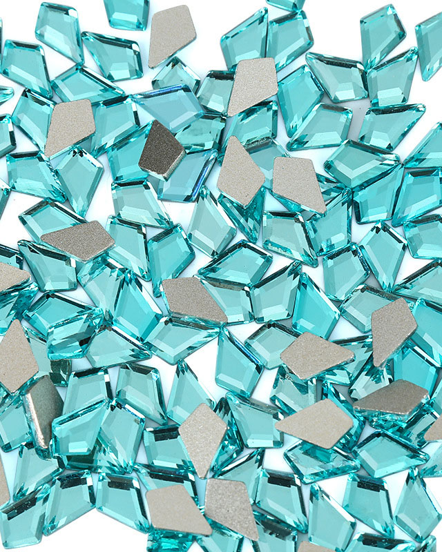 100Pcs Blue Flat Back Rhinestones Fancy Glass Rhinestones - Image 7