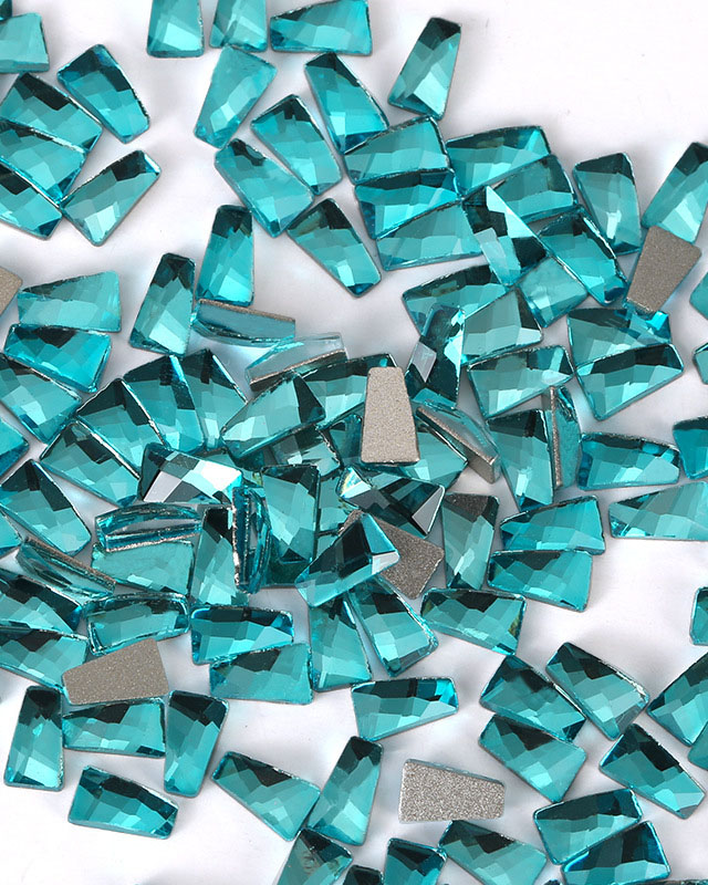 100Pcs Blue Flat Back Rhinestones Fancy Glass Rhinestones - Image 21