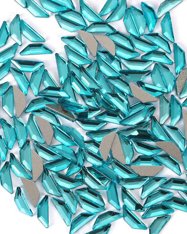 100Pcs Blue Flat Back Rhinestones Fancy Glass Rhinestones - Image 16