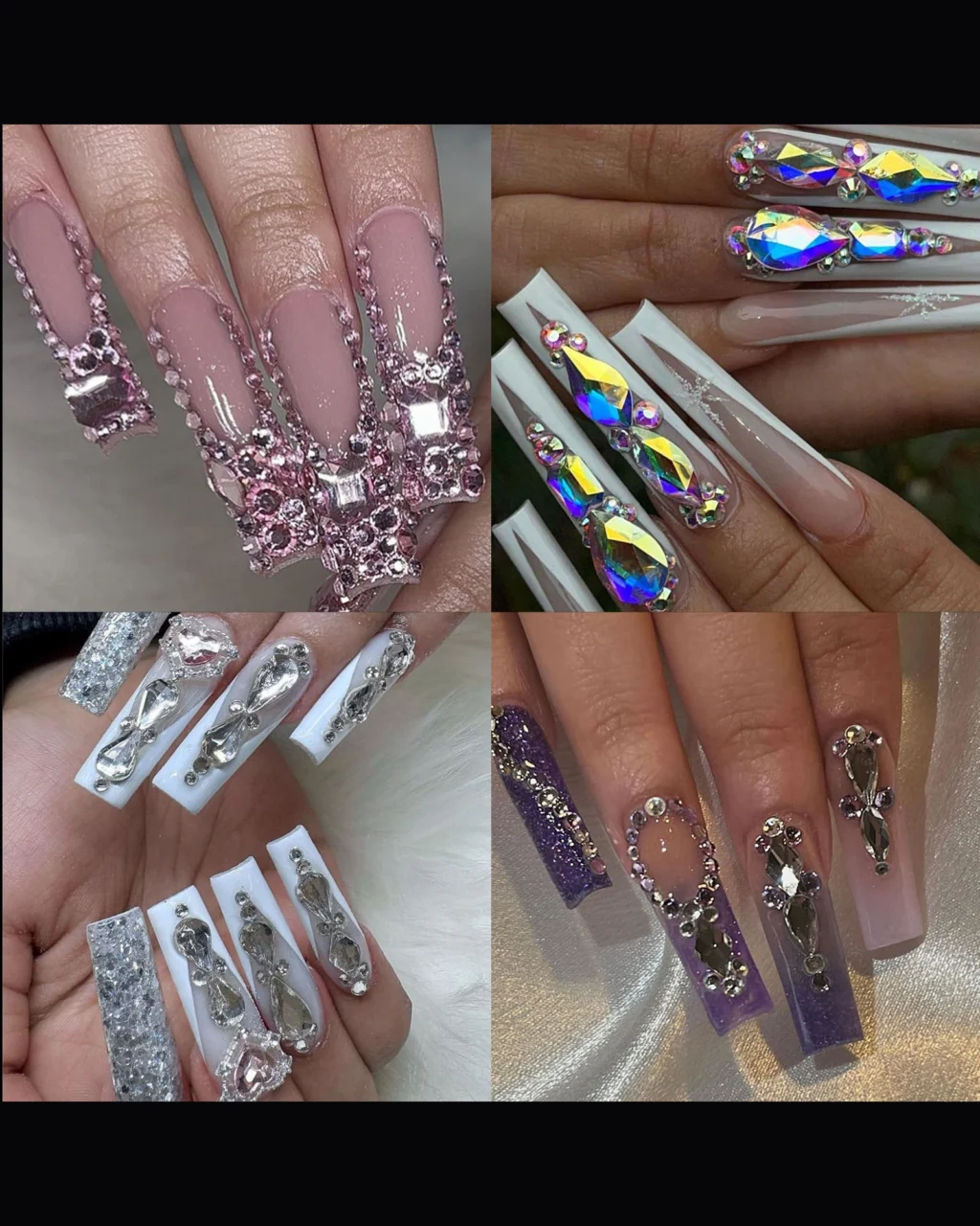 Sparkle Fancy Flat Back Nail Art Diamonds - Image 5