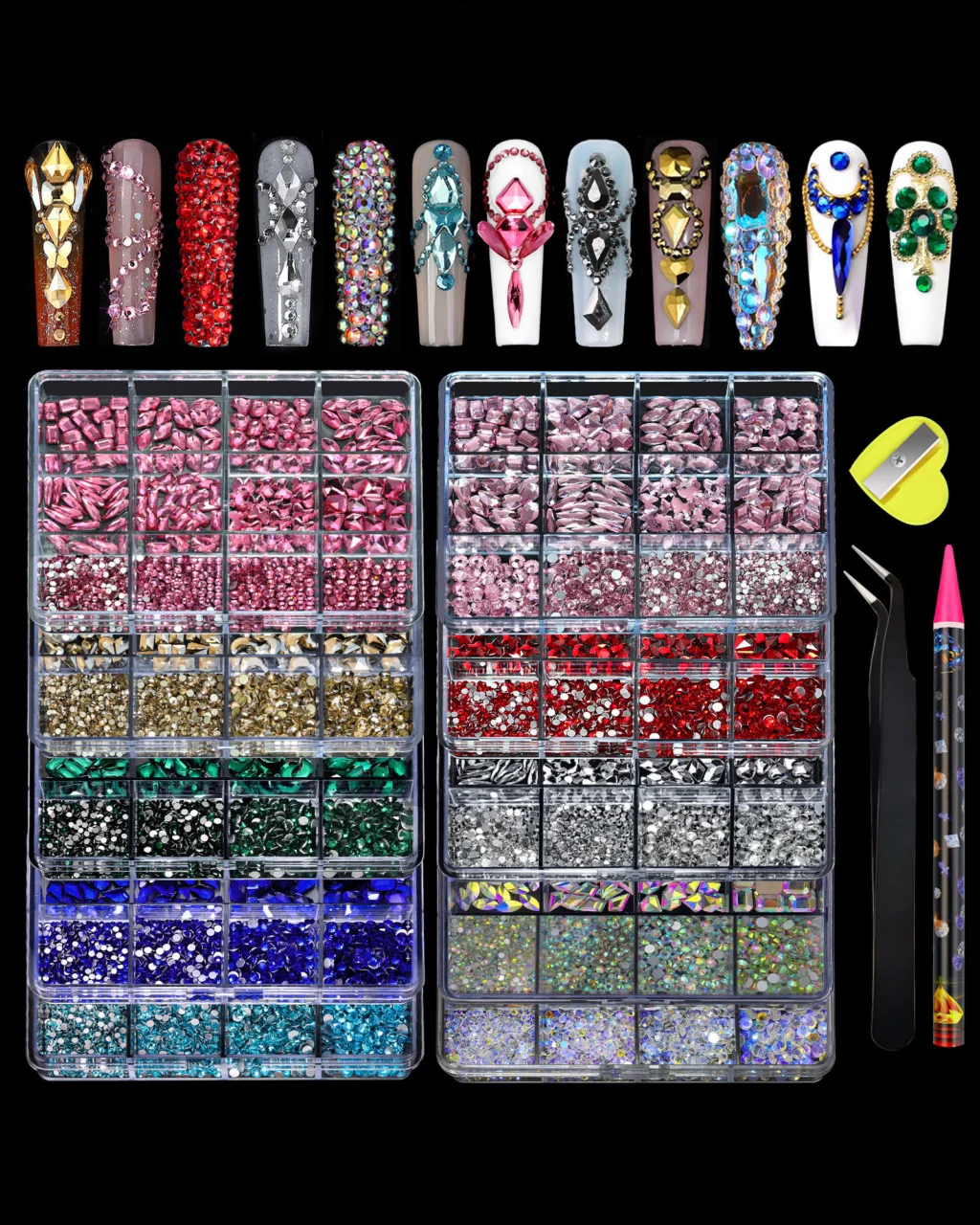 Fancy AB Crystal Rhinestones for Nails