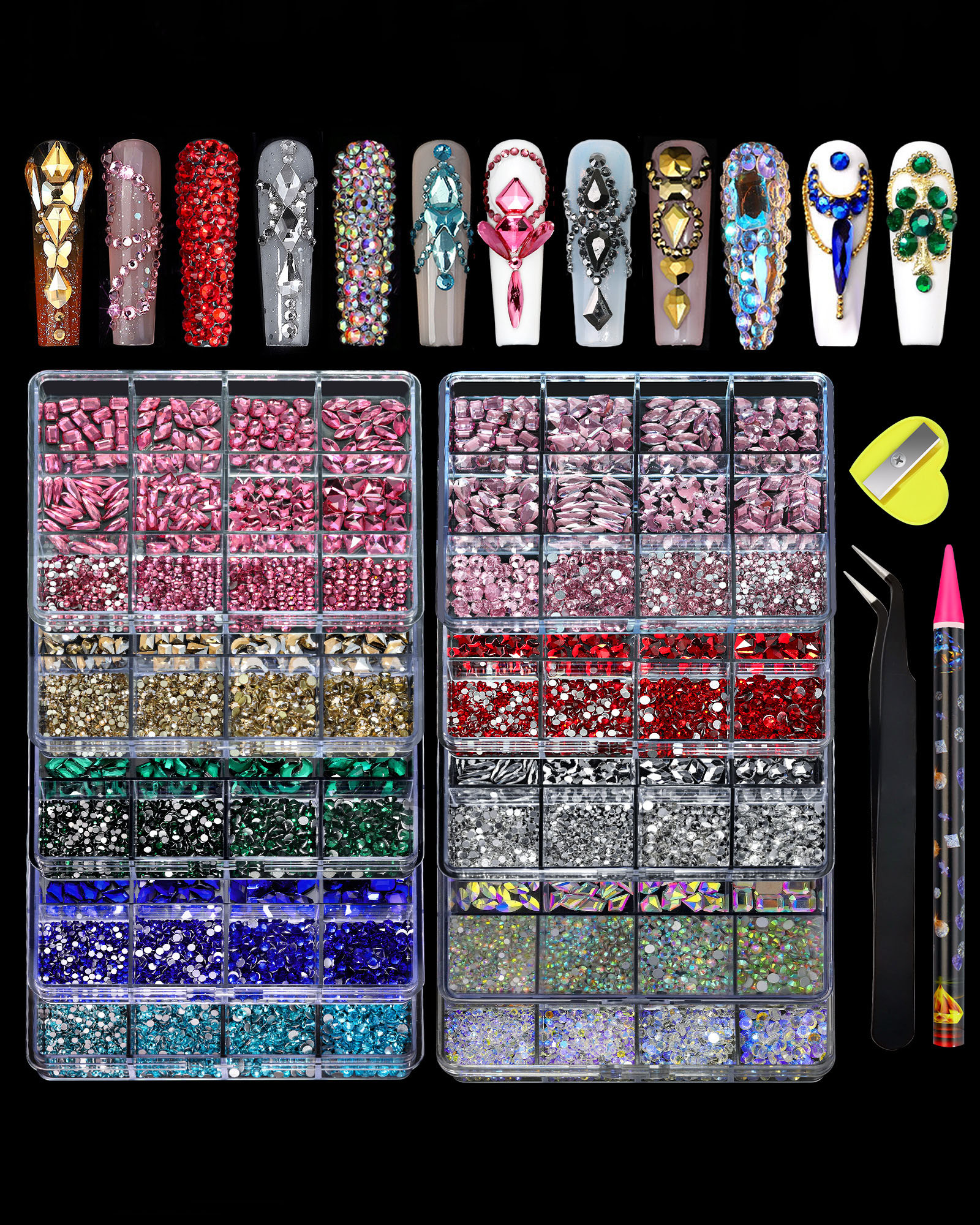 Fancy AB Crystal Rhinestones for Nails