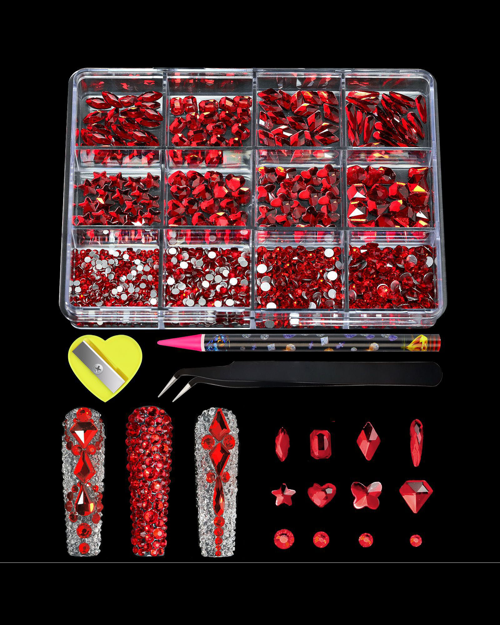 Sparkle Fancy Flat Back Nail Art Diamonds - Image 16