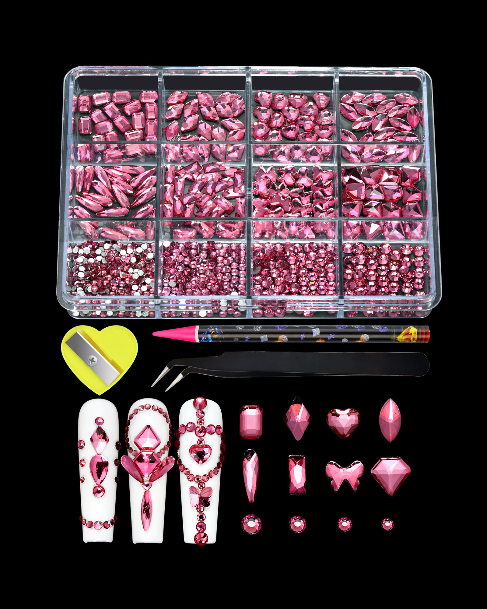 Sparkle Fancy Flat Back Nail Art Diamonds - Image 10