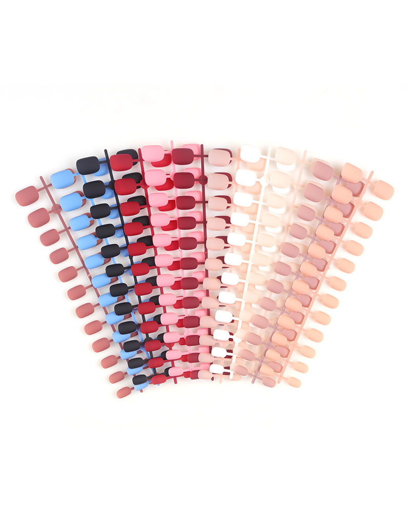 Matte Round Square Nail Strips for Nail Art Bulk