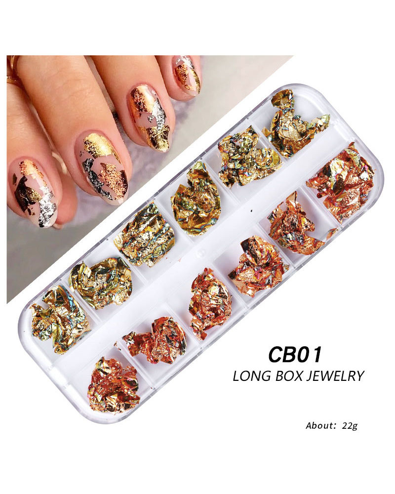 Premium Gold Foil Flakes DIY Manicure Decor - Image 12