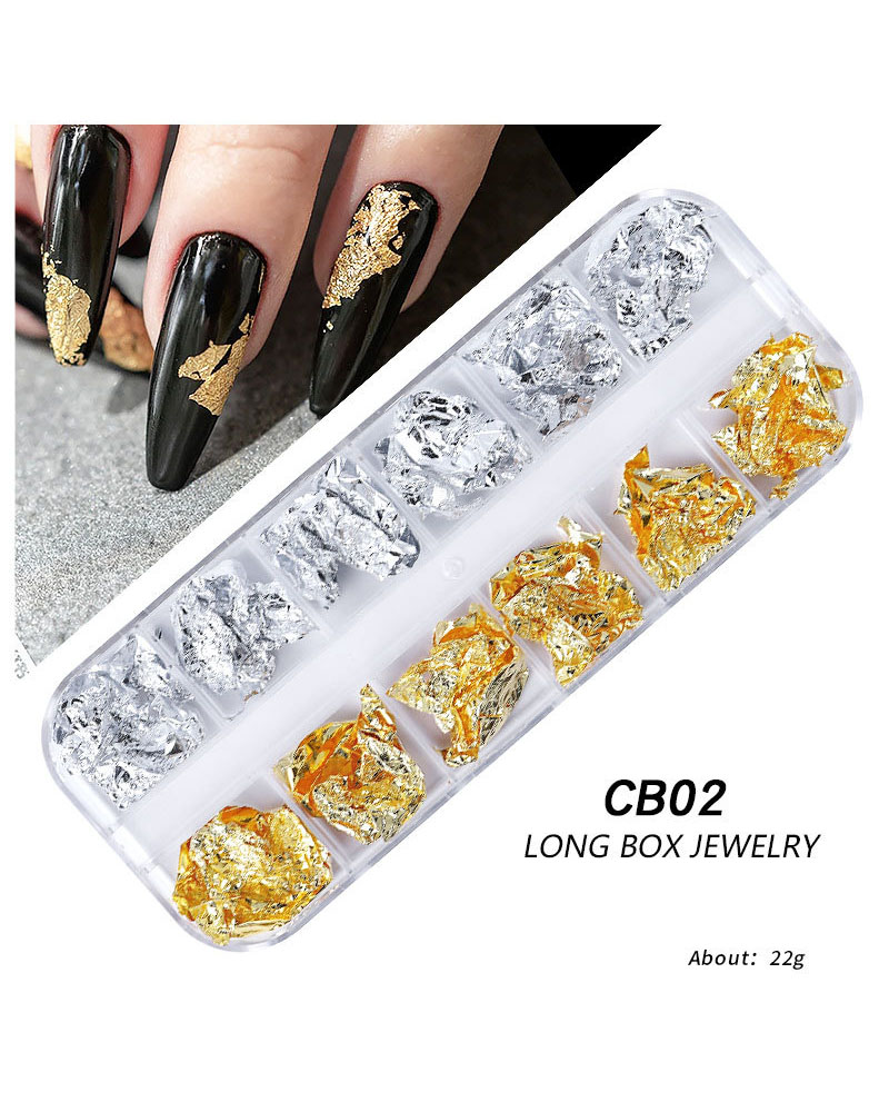 Premium Gold Foil Flakes DIY Manicure Decor - Image 11