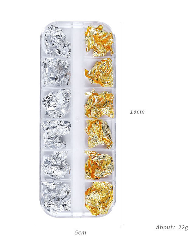 Premium Gold Foil Flakes DIY Manicure Decor - Image 6