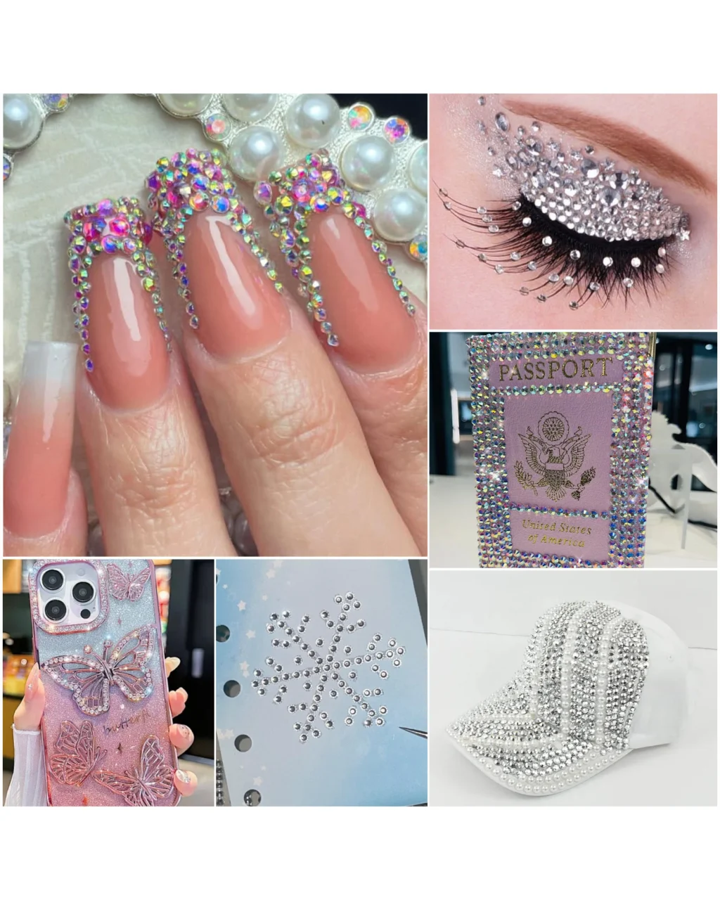 Shiny Colorful Rhinestone Nail Accessories - Image 4