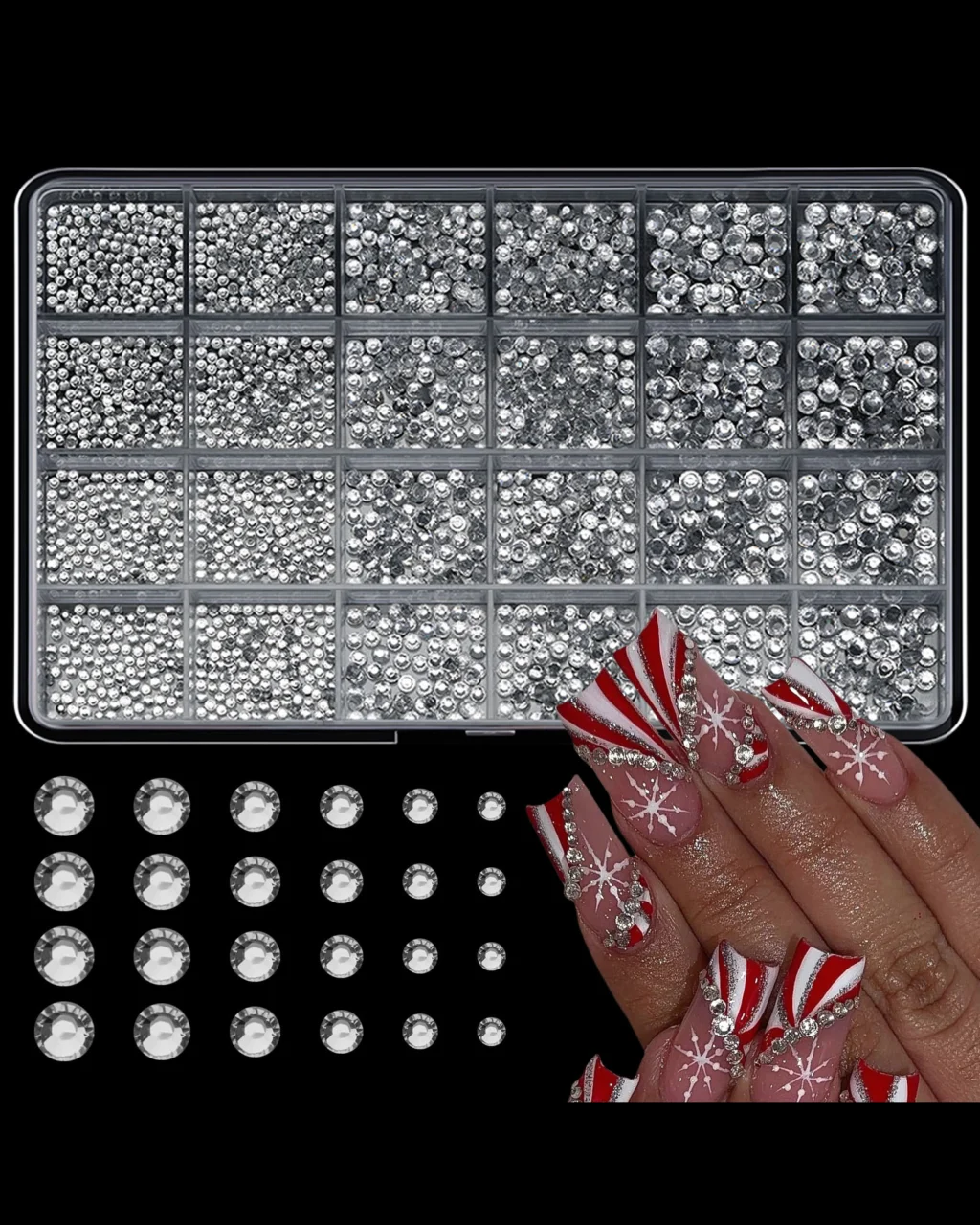 Shiny Colorful Rhinestone Nail Accessories - Image 12