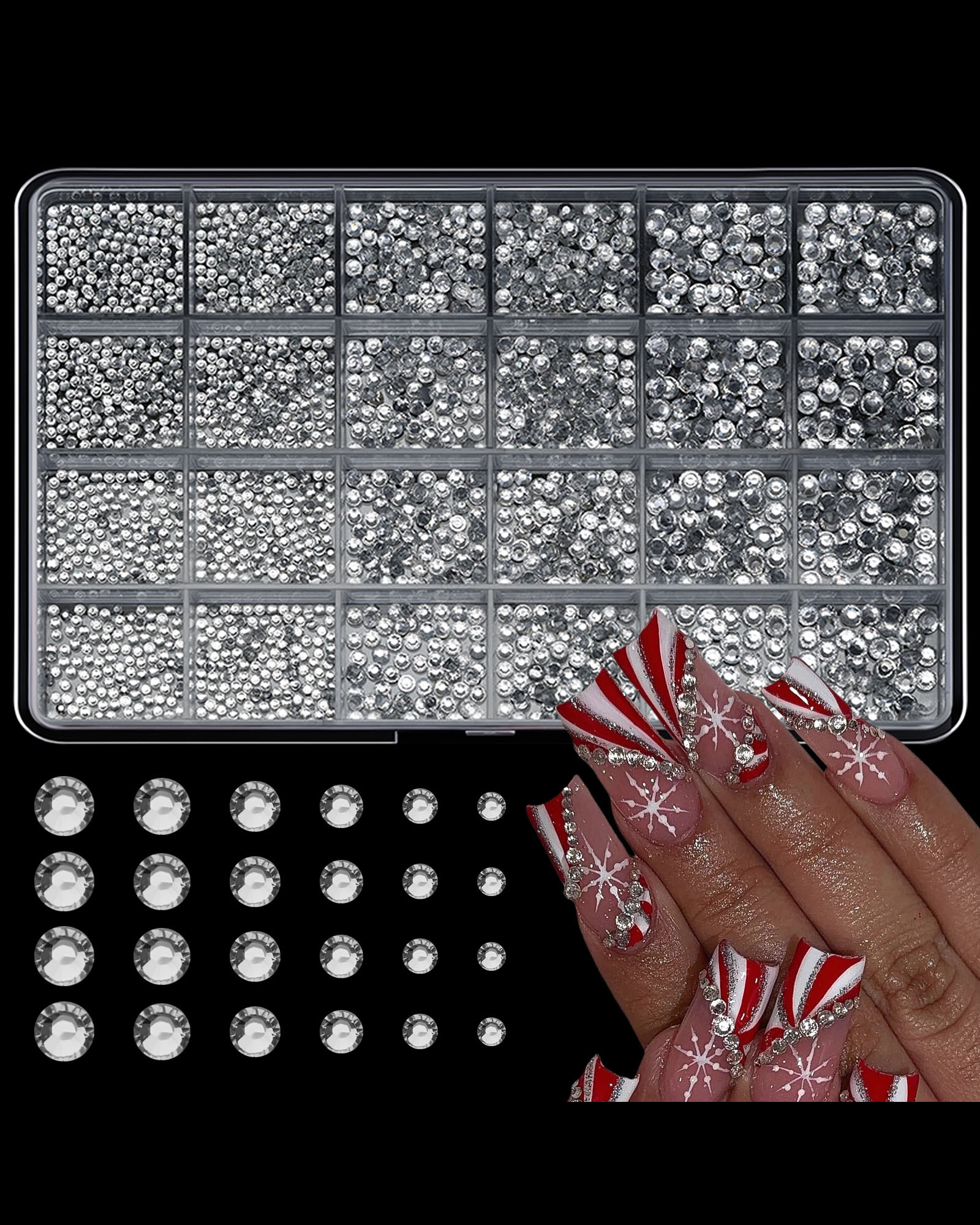 Shiny Colorful Rhinestone Nail Accessories - Image 12